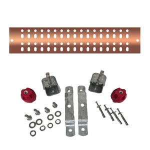 Launch 3: Solid Copper Buss Bar 4" x 20" with Buss Bar Hardware Kit