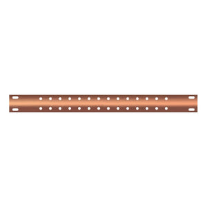 Universal Copper Rack Ground Bar, 1" x 19"