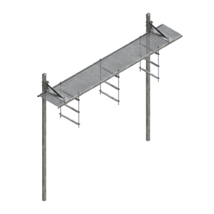 Waveguide Bridge Kit 24" x 10' x 21' Direct Burial Posts, 3-