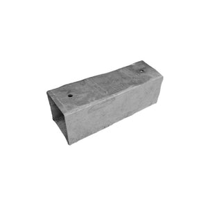 11" Galvanized Sleeper for 6" Cable Tray, 4" x 4" x 1/4" wit