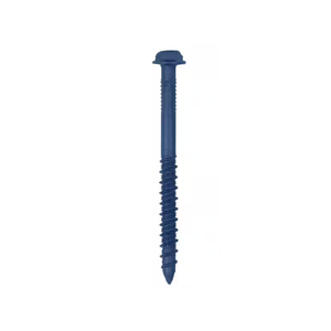 Blue Hex Washer Head Concrete Anchor, 1/4" x 2-3/4"