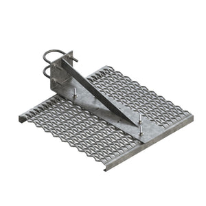 Horsehead, Front Mount - 24" Wide for 3-1/2"  OD Leg, Hardwa