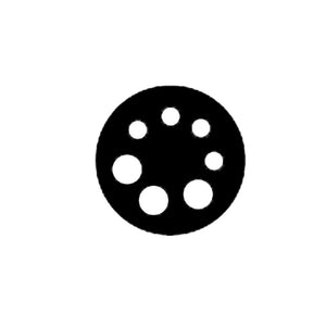 1-5/8" Hanger Adapter Grommet with (4) 7mm Holes and (3) 11m