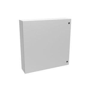36" x 36" x 10" Steel Box Metal, Hinged Door, Gray