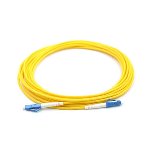 RF Industries: LC/UPC to LC/UPC, Simplex, Riser, Yellow Single Mode, 10M Fiber