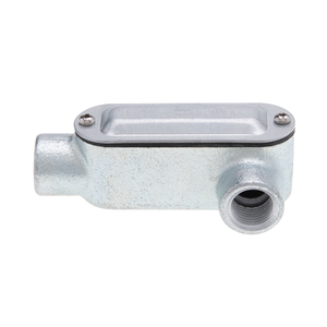 Type LL Conduit Body with Cover and Gasket, 2" Threaded, Rigid, Galvanized