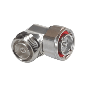 7/16" DIN Male to 7/16" DIN Female Right Angle Low PIM Coaxial Adapter