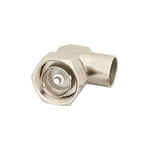 DIN Male to DIN Male Right Angle Low PIM Coaxial Adapter