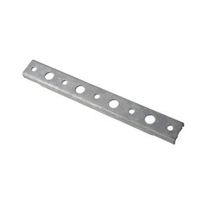 4 Hole Waveguide Ladder Rung, 13-1/2" L with (4) 3/4" Holes & (3) 7/16" Holes