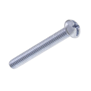 1/4"-20 x 1-1/4" Machine Screw, Zinc - Each