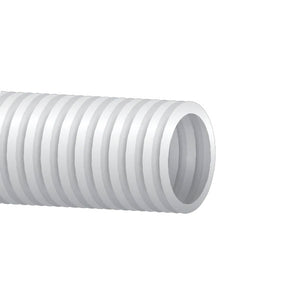 1" Innerduct White Corrugated Petroduct, Pull String, Riser