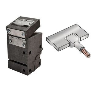 #2 Stranded Wire End to 1/4" Thick Bus Bar Edge