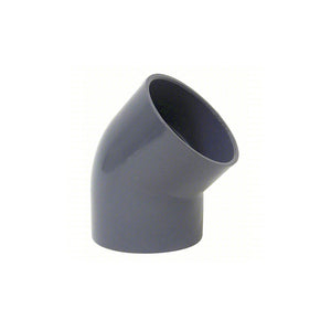 4" PVC 22.5 Degree Elbow, Sch. 80