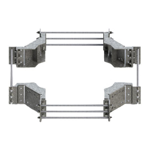 Quad Mount, 30" to 60", Triple Rod with Mount Hardware