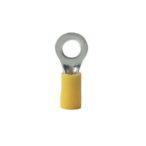 12-10 AWG #12-1/4 Stud Size Vinyl-Insulated Ring Terminals,