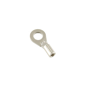 22-18 Gauge Ring Terminal, #8 Stud, High Temperature, Silver