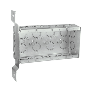 4-Gang Switch Box, 2-1/2" Deep Welded (14) 1/2" & (14) 3/4"