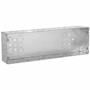 Multi-Device Switch Box, Welded, 2-1/2" Deep, 6-Gang, (6) 1/