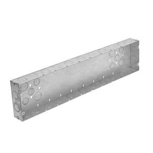 Multi-Device Switch Box, Welded, 2-1/2" Deep, 9-Gang, (6) 1/
