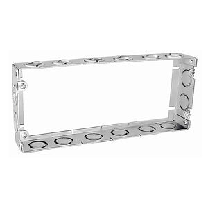 4-Gang Welded Switch Box Extension Ring, 1-5/8" Deep, (16) M