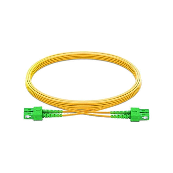 SC/APC to SC/APC, Duplex Yellow Single Mode, 2 Meter Fiber | Launch 3