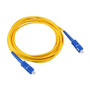 SC/UPC to SC/UPC, Simplex Yellow Single Mode, 30 Meter Fiber Jumper