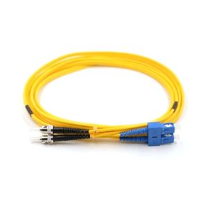 SC/UPC to ST/UPC, Duplex Yellow Single Mode, 30 Meter Fiber