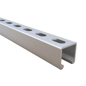 Pre-Galvanized Strut, 1-5/8" x 1-5/8" x 20', 12 Gauge, 9/16"