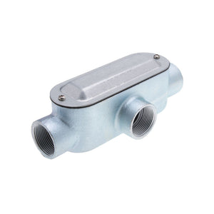 3/4" Malleable Iron Rigid Type T Threaded Conduit Body with