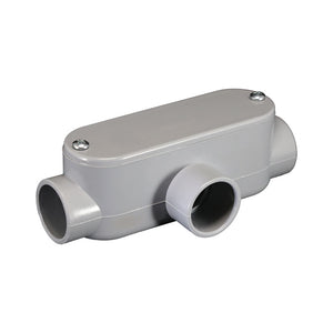2" PVC Type T Conduit Body with Cover & Gasket