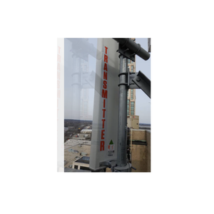 Red Transmitter Sticker Vertical Font 40" L x 3" W - 10 Pack
