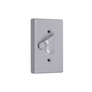 1-Gang Toggle Switch Device Cover, Gray