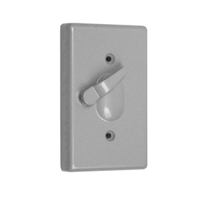 1-Gang Levers + 15A S.P Switch Cover, Weatherproof, Gray