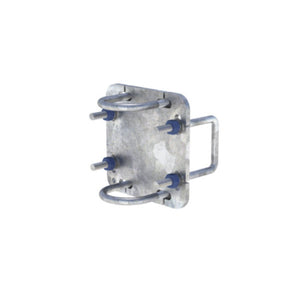 Pipe Mount for 4" Square Tube Face, 2-7/8" OD Pipe