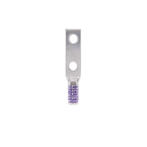 4/0 (Purple) Flex Lug,  2 Hole, 1/4" Hole, 3/4" Spacing, Win