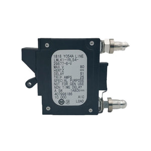 Airpax: 20 Amp CKT Bullet Breaker Black Handle 1 Pin w/ Stra