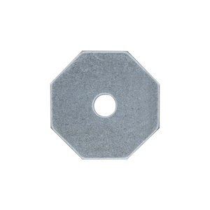 Octagon Washer, Zinc, 3/8"