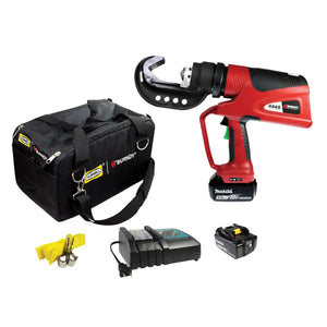 Burndy: 11T Dieless C-Head Battery Crimper, Pro Bag, 5Ah Makita Batteries