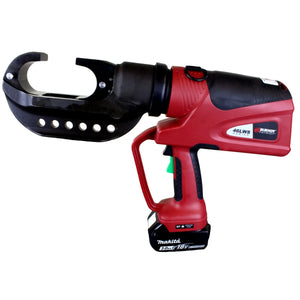 Burndy: 15T C-Head Battery Crimper, Hard Case, 3Ah Makita Batteries