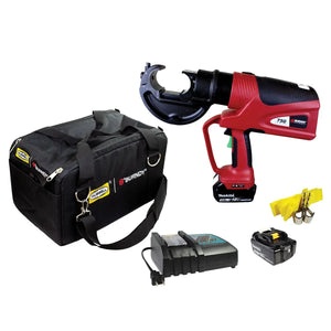 Burndy: 12T C-Head Battery Crimper, Pro Bag, 5Ah Makita Batteries