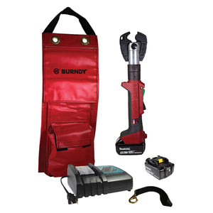 Burndy: IN-LINE 6T, 430 Dieless Crimp Jaw, Util Bag, 5Ah Makita Batteries