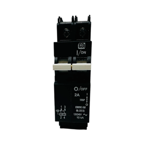 CBI: 26MM Wide, 2A 240VAC Din Mount 2p 10KAIC