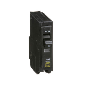 Square D: Mini circuit breaker, QO, 25A, 1 pole, 120/240VAC,