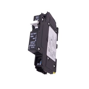 CBI: 125VDC, Breaker 10A, Din Rail, White Handle, Single Pol