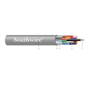 Southwire: 18-7 CU 2/C OAS CMR/CMG/CL3R/FPLR PVC Gray