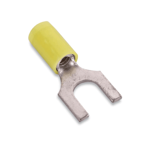 STA-KON: Fork Terminal: Partial Coverage, Yellow, Nylon, #10