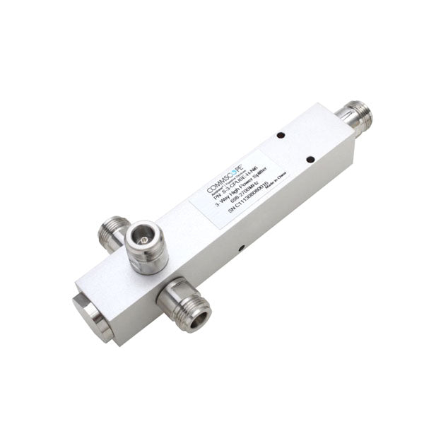CommScope: Three-way Reactive Power Splitter, 555–2700 MHz N Female ...