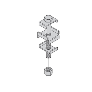Eaton: 2x9/16 Securing Crossover Framing Clip Yellow Zinc