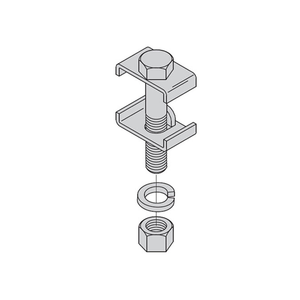 Eaton: 2x9/16 5/8-11 Wall Angle Framing Clip Kit Yellow Zinc