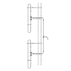 Sinclair Technologies: Dual stacked exposed dipole, 5.5 dBd, 10% B.W., 35.5-61.5 MHz